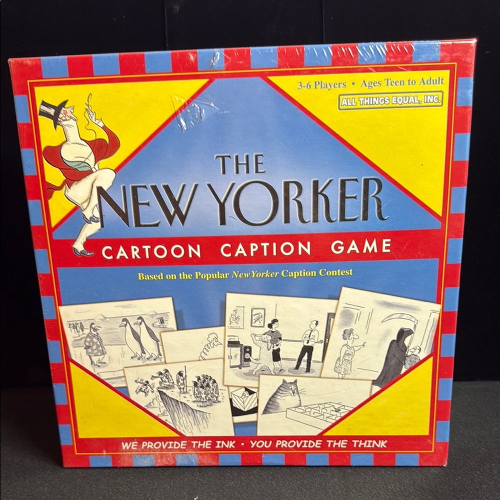 Blue‎ and Yellow Cartoon Caption Board Game
